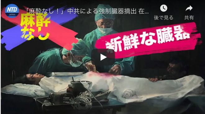 「麻酔なし！」中共による強制臓器摘出 在米中国人が実名告白