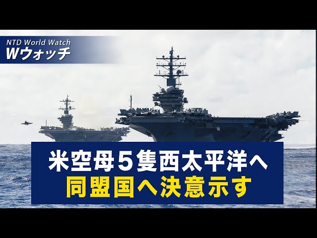【ダイジェスト版】対中投資8割減に対する専門家の分析/米空母５隻が西太平洋へ 同盟国への決意を示す など | NTD ワールドウォッチ